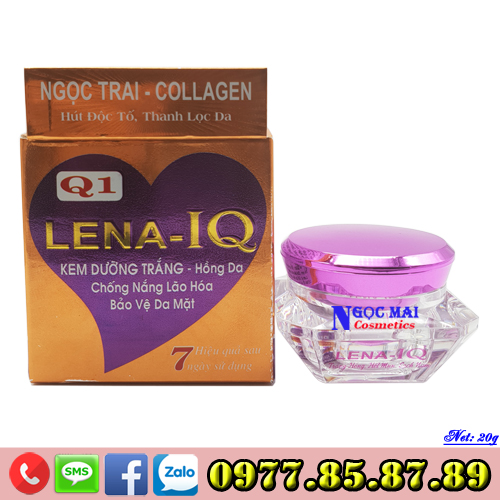 Kem dưỡng trắng hồng da - Chống nắng - Lão hóa - Bảo vệ da Q1 LENA-IQ (20g)