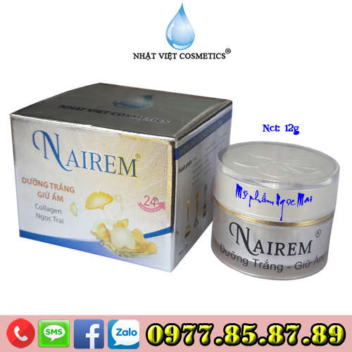 Kem dưỡng trắng - Giữ ẩm da NAIREM (12g)