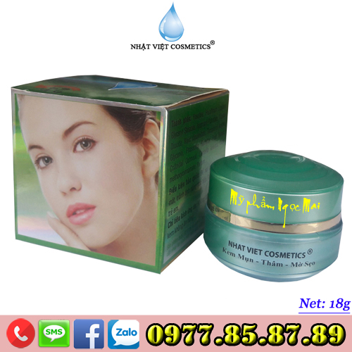 Kem trị mụn - Xóa thâm - Mờ sẹo Nhật Việt Cosmetics (13g)