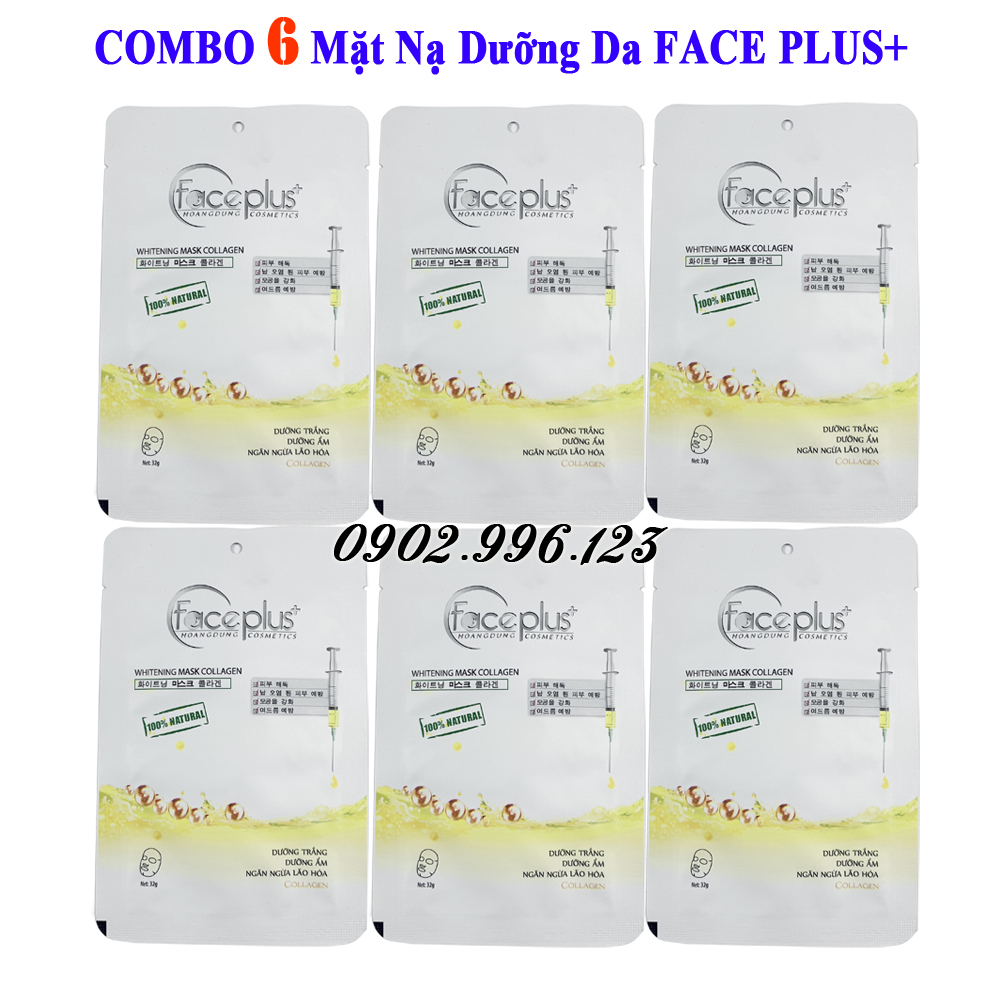 Combo 6 Mặt nạ chiết xuất từ Collagen FACE PLUS