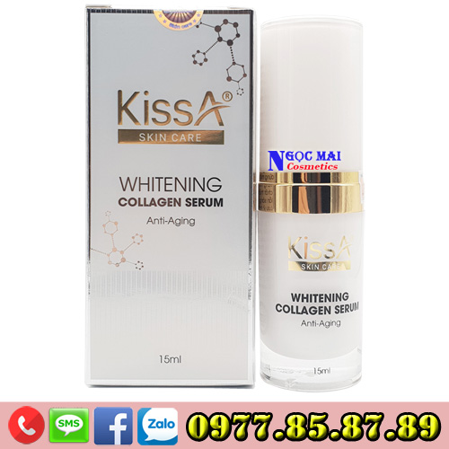Serum dưỡng trắng da mặt collagen KissA (15ml)