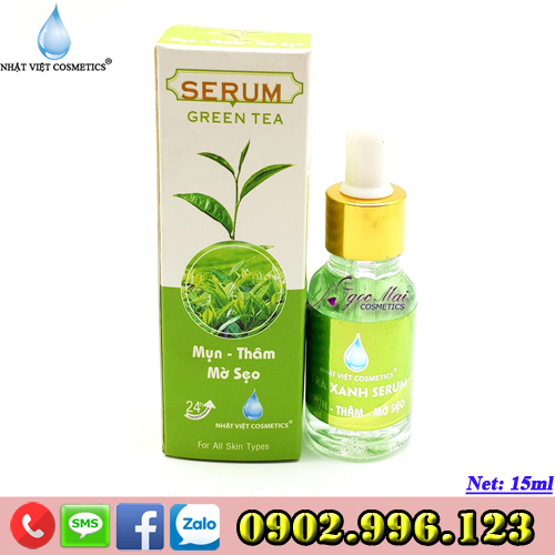 Serum Mụn - Thâm - Mờ sẹo chiết xuất từ trà xanh Nhật Việt Cosmetics (15ml)