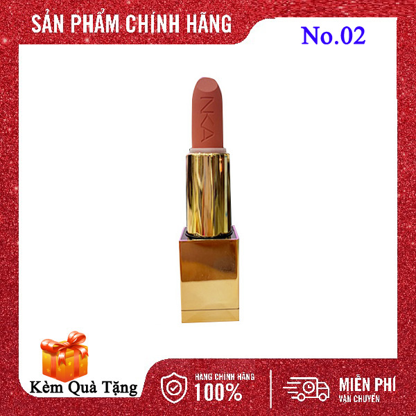 Son Laura Sunshine Golden Velvet Lipstick No.02 - Hồng Ánh Cam
