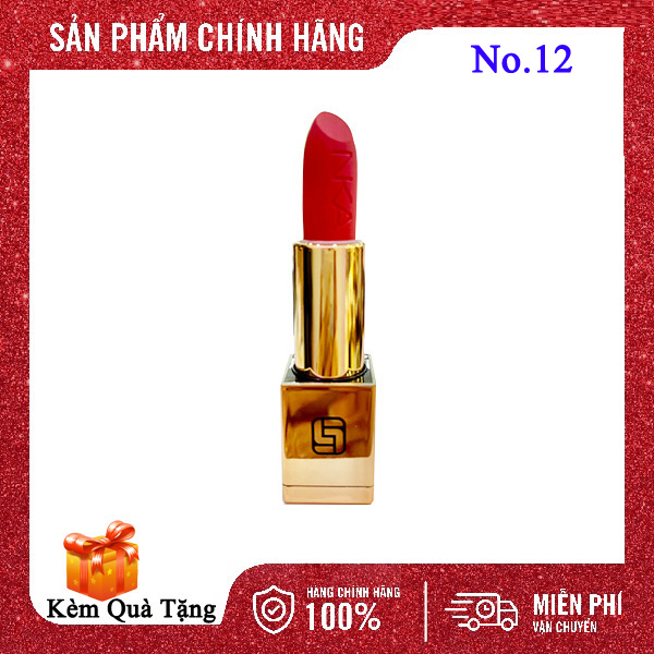 Son Laura Sunshine Golden Velvet Lipstick No.12 4g - Hồng Ánh Tím
