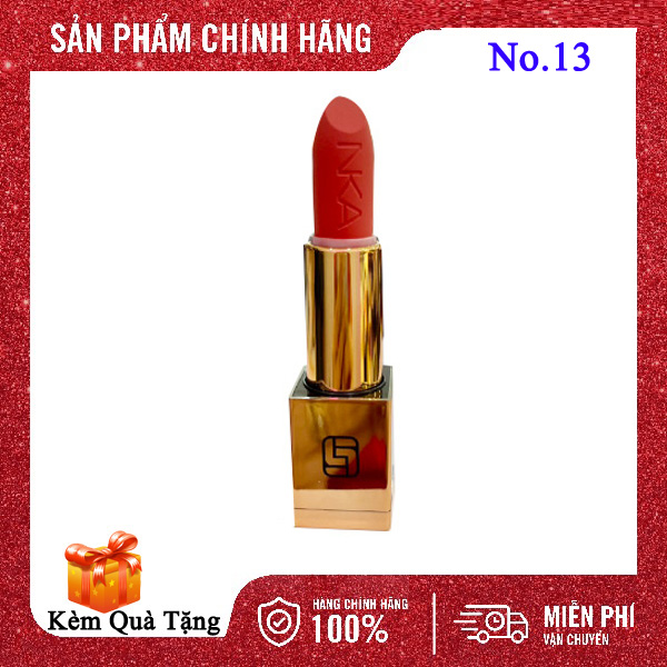 Son Laura Sunshine Golden Velvet Lipstick No.13 - Hồng Cam San Hô