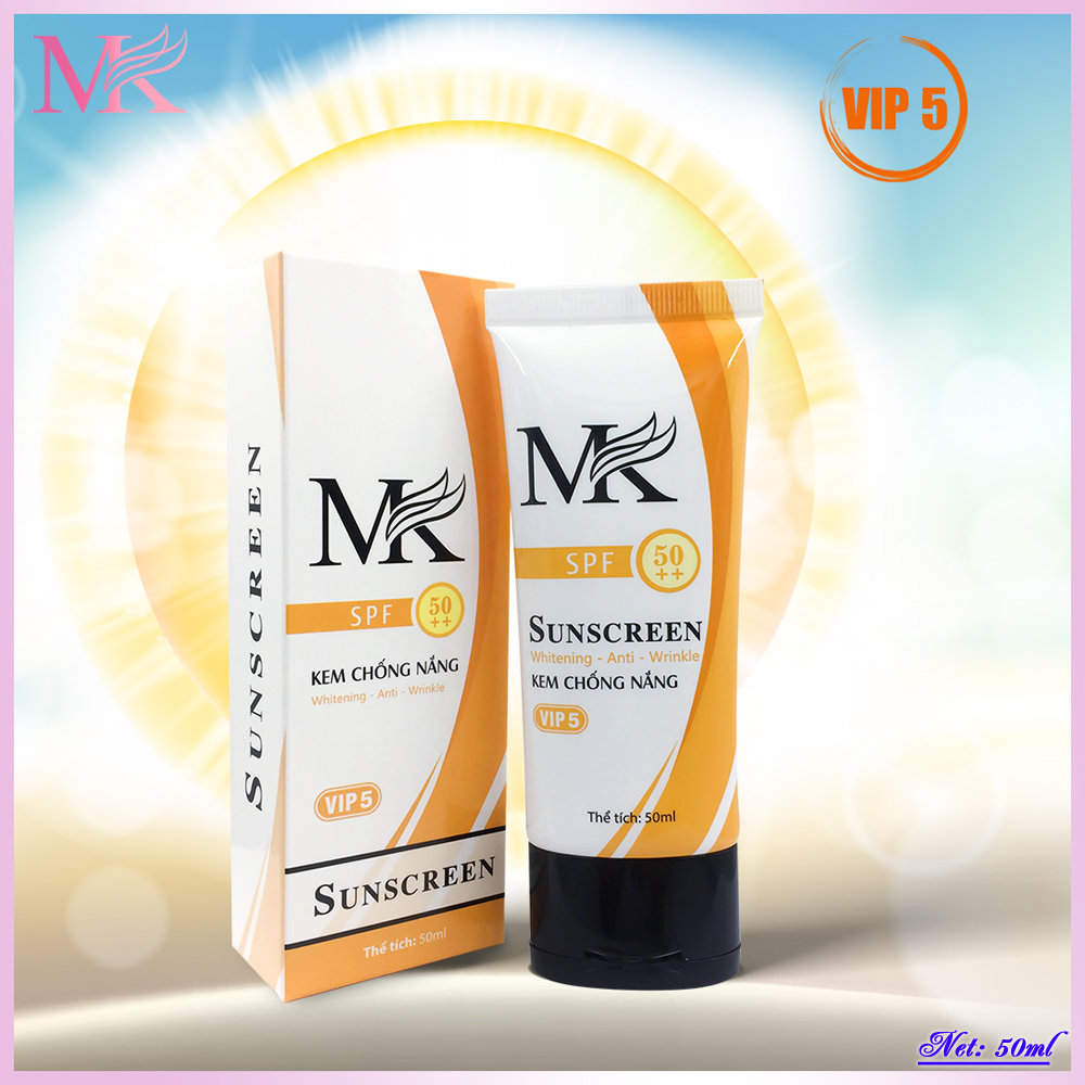 Kem chống nắng dưỡng ẩm Sunscreen SPF 50 PA++ VIP 5 MK (50ml)