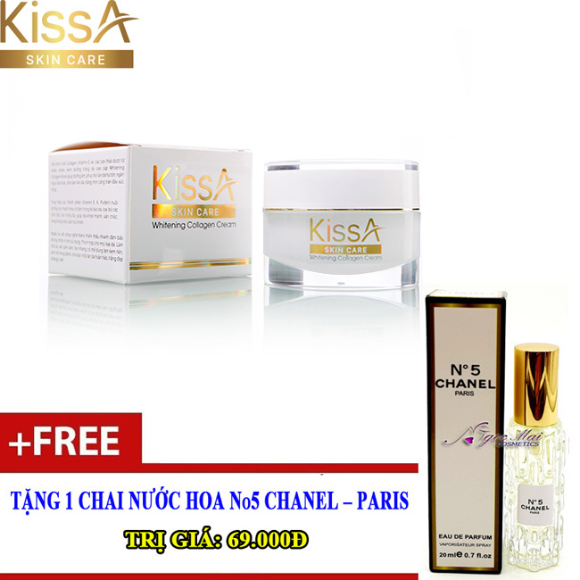 Kem dưỡng trắng da Collagen KissA (30g)